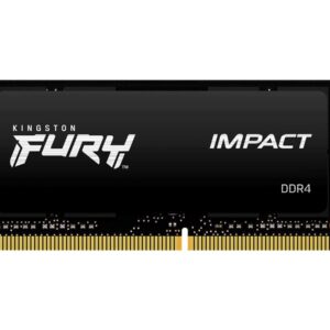 Kingston FURY Impact - DDR4 - módulo - 16 GB - SO DIMM 260-pinos - 3200 MHz / PC4-25600 - CL20 - 1.2 V - unbuffered - sem ECC - preto
