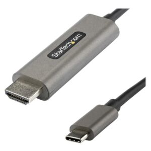 StarTech.com 3ft (1m) USB C to HDMI Cable 4K 60Hz with HDR10, Ultra HD USB Type-C to 4K HDMI 2.0b Video Adapter Cable, USB-C to HDMI HDR Monitor/Display Converter, DP 1.4 Alt Mode HBR3 - Thunderbolt 3 Compatible (CDP2HDMM1MH) - cabo adaptador - HDMI / USB - 1 m