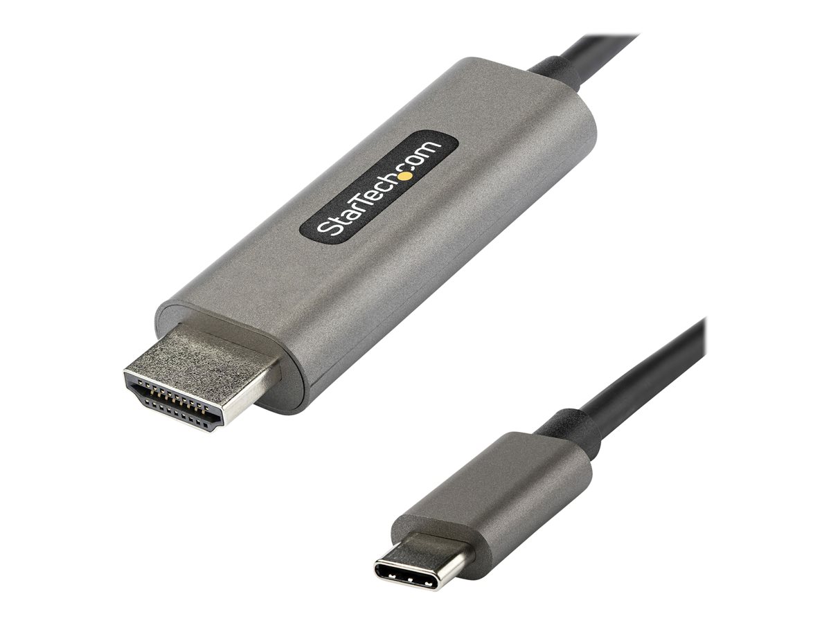 StarTech.com 3ft (1m) USB C to HDMI Cable 4K 60Hz with HDR10, Ultra HD USB Type-C to 4K HDMI 2.0b Video Adapter Cable, USB-C to HDMI HDR Monitor/Display Converter, DP 1.4 Alt Mode HBR3 - Thunderbolt 3 Compatible (CDP2HDMM1MH) - cabo adaptador - HDMI / USB - 1 m