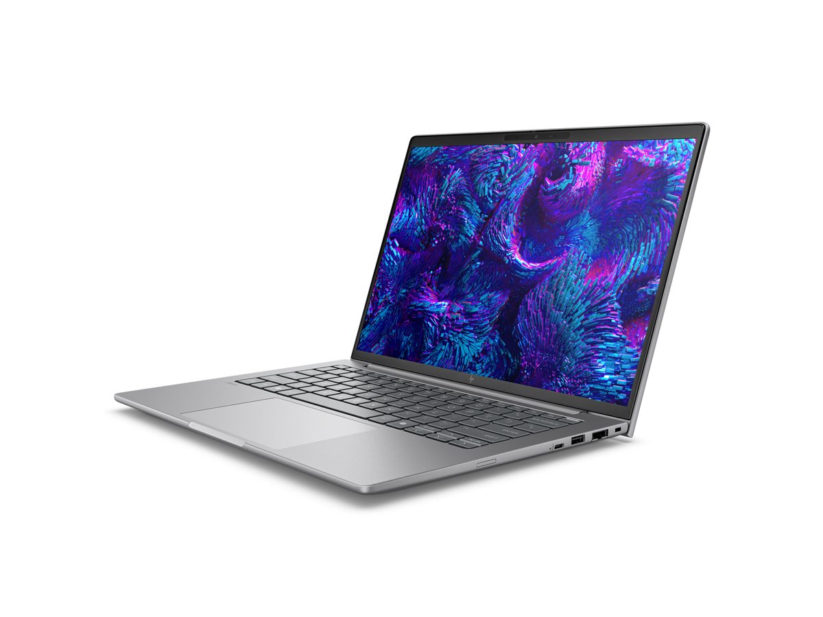 HP ZBook 8 G1i Mobile Workstation - AI PC - Intel Core Ultra 7 - 265H / até 5.3 GHz - Win 11 Pro - Arc Graphics 140T - 32 GB RAM - 1 TB SSD NVMe - 14" IPS 2560 x 1600 (WQXGA) @ 120 Hz - Gigabit Ethernet - Wi-Fi 7, Bluetooth - prateado meteoro - kbd: