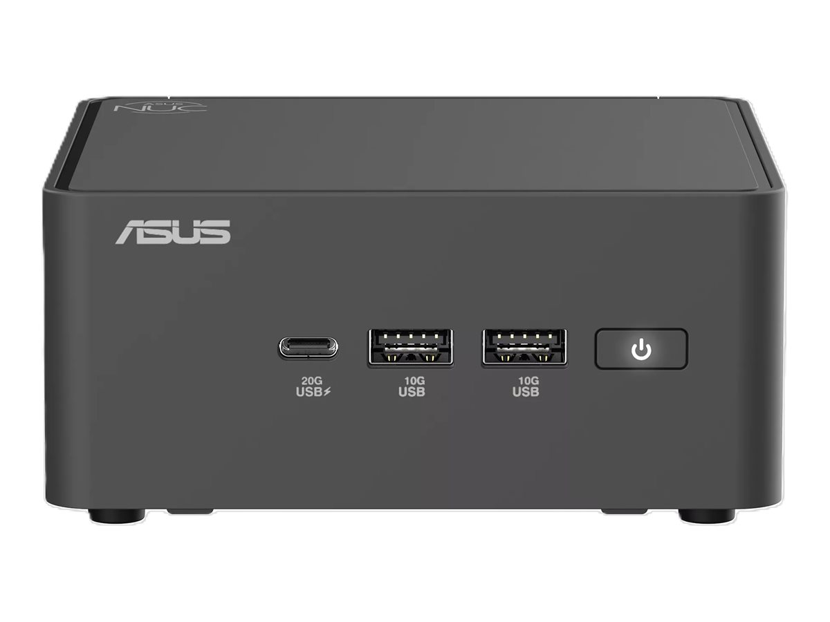 ASUS NUC 15 Pro RNUC15CRHI300002 - Barebone - mini PC 1 x Core 3 100U / até 4.7 GHz - RAM 0 GB - Intel Graphics - IEEE 802.11ax (Wi-Fi 6), IEEE 802.11be (Wi-Fi 7), Bluetooth 5.4, 2.5 Gigabit Ethernet, Gigabit Ethernet - preto