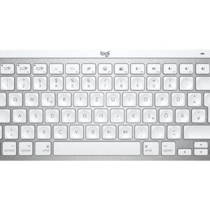 Logitech MX Keys Mini for Mac - Teclado - retroiluminação - Bluetooth - QWERTZ - Suíço - cinza pálido