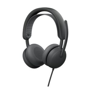 Logitech Zone Wired 2 for Business - Auscultadores - no ouvido - com cabo - cancelamento de ruído activo - grafite - certificação UC