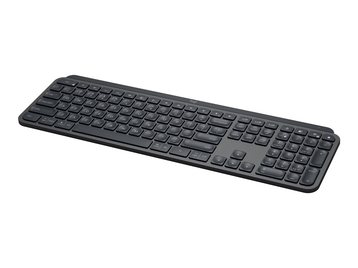 Logitech MX Keys for Business - Teclado - retroiluminação - sem fios - Bluetooth, 2.4 GHz - QWERTY - Reino Unido - grafite