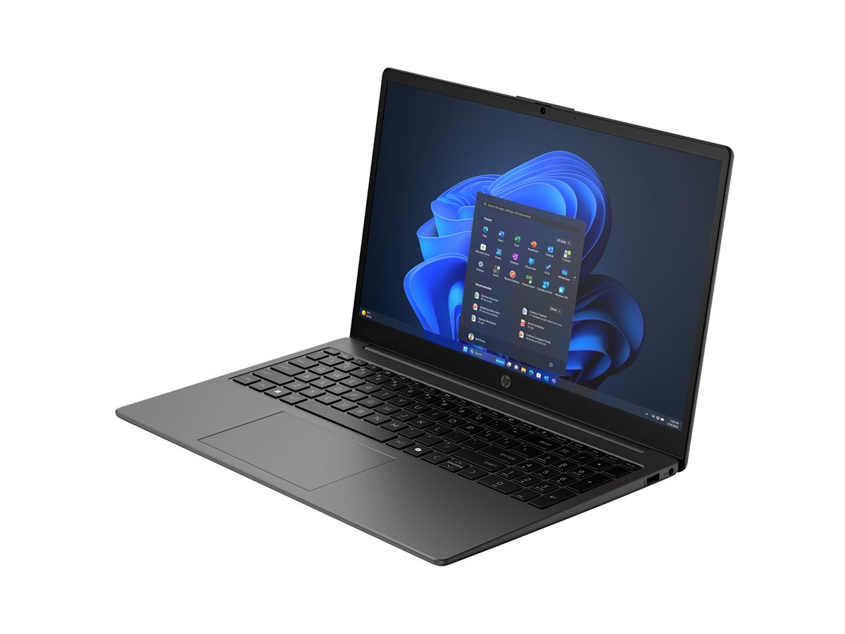 HP 250R G10 Notebook - Intel Core 5 - 120U / até 5 GHz - Win 11 Pro - Intel Graphics - 8 GB RAM - 256 GB SSD NVMe - 15.6" SVA 1920 x 1080 (Full HD) - Wi-Fi 6 - prata cinza escuro - kbd: Português