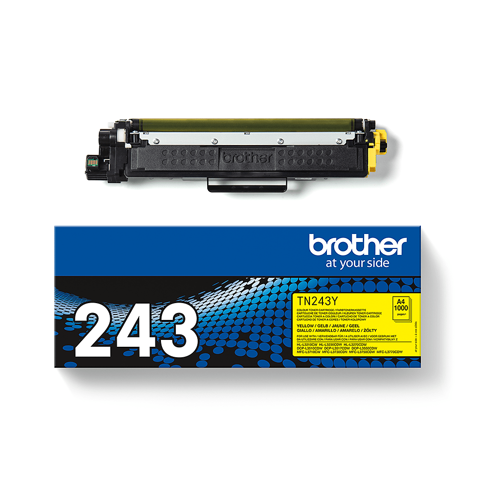 Brother TN243Y - Amarelo - original - cartucho de toner - para Brother DCP-L3510CDW, DCP-L3517CDW, DCP-L3550CDW, DCP-L3550DW, MFC-L3730CDN - Image 3