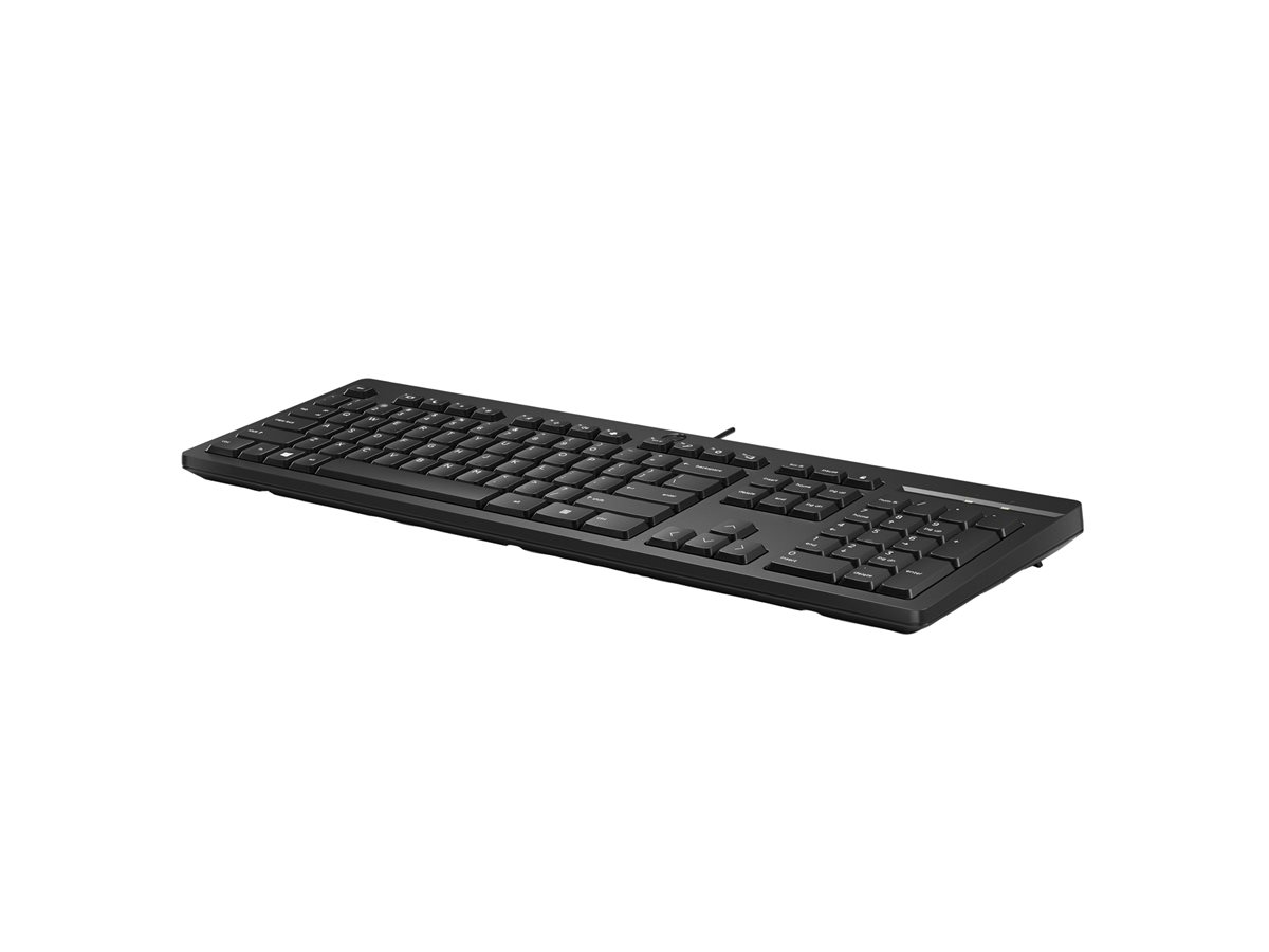 HP 125 G2 - Teclado - 100% - full size - USB - Português - preto