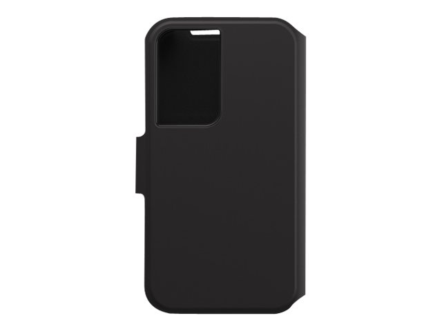 OtterBox Strada Series Via - Capa flip cover para telemóvel - borracha sintéctica, policarbonato - preto noite - para Samsung Galaxy S22