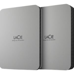 LaCie Mobile Drive STLP4000400 - Disco rígido - 4 TB - externa (portátil) - USB 3.2 Gen 1 (USB C conector) - cinzento escovado