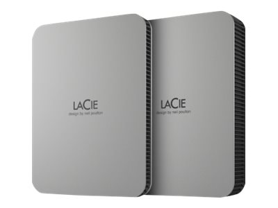 LaCie Mobile Drive STLP4000400 - Disco rígido - 4 TB - externa (portátil) - USB 3.2 Gen 1 (USB C conector) - cinzento escovado