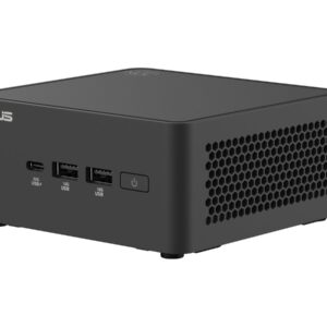 ASUS NUC 15 Pro Tall Kit - Barebone - mini PC 1 x Core 5 210H / até 4.8 GHz - RAM 0 GB - Intel Graphics - IEEE 802.11ax (Wi-Fi 6), IEEE 802.11be (Wi-Fi 7), Bluetooth 5.4 - preto