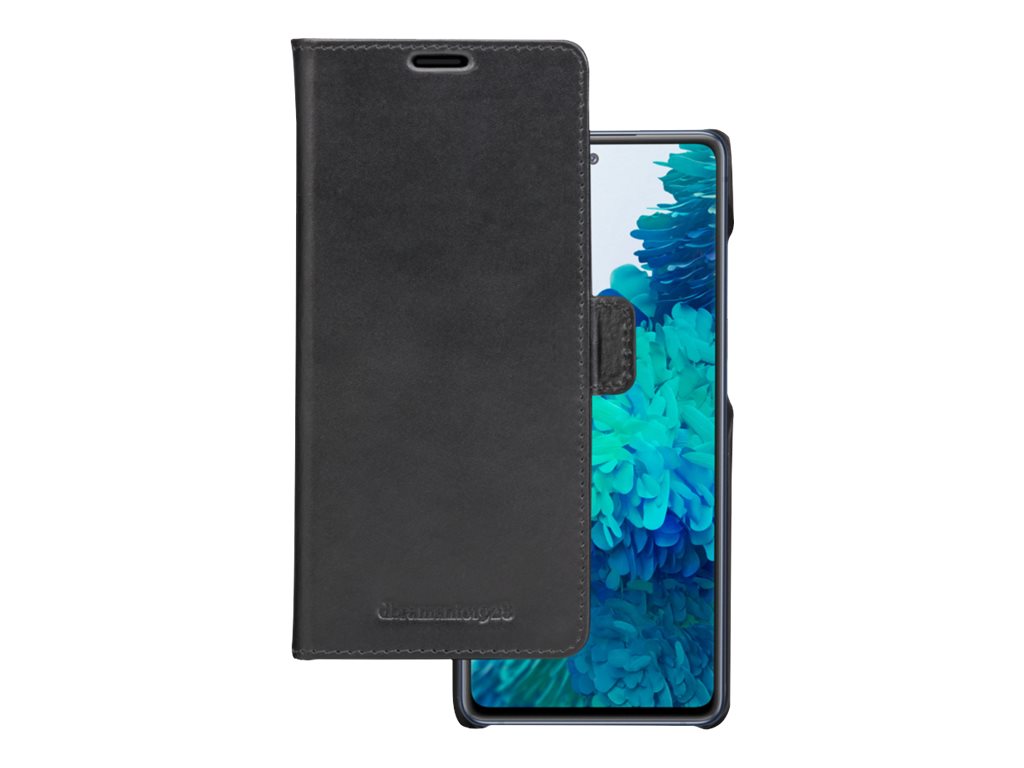 dbramante1928 Lynge - Capa flip cover para telemóvel - pele aspecto granulado - preto - para Samsung Galaxy S21 FE 5G
