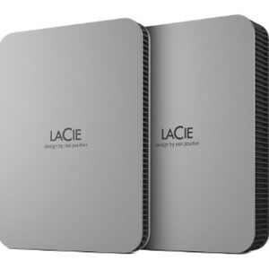 LaCie Mobile Drive STLP5000400 - Disco rígido - 5 TB - externa (portátil) - USB 3.2 Gen 1 (USB C conector) - cinzento escovado