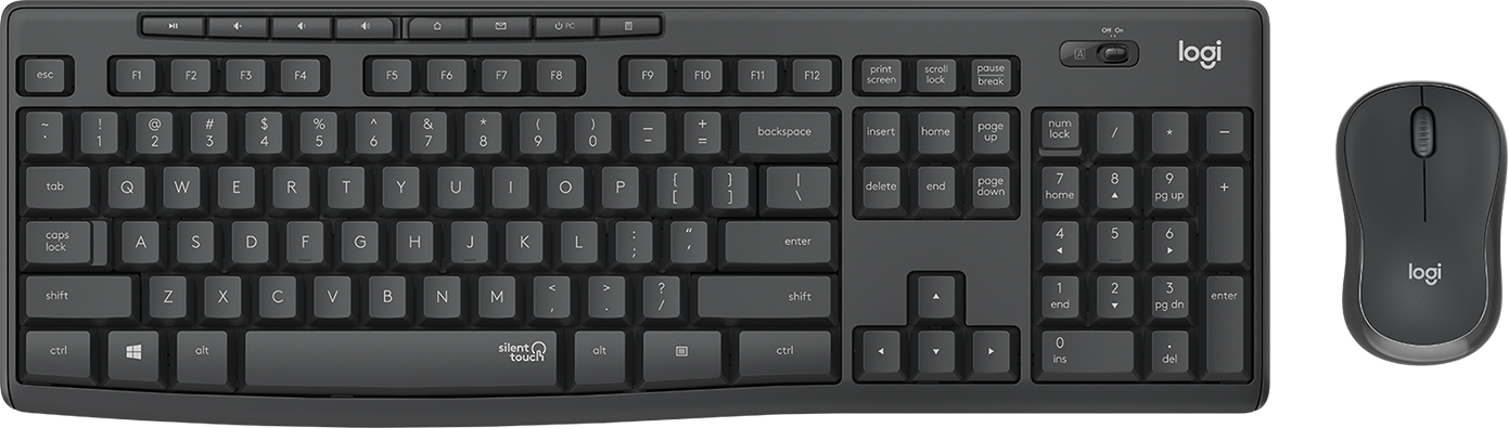 Logitech MK295 Silent - Conjunto de teclado e rato - sem fios - 2.4 GHz - QWERTZ - Image 4