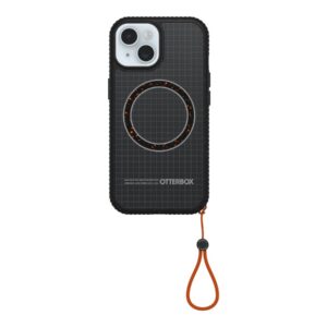 OtterBox Sole Series - Tampa posterior para telemóvel - compatibilidade MagSafe - tecido - circuito da meia-noite (preto) - para Apple iPhone 13, 14, 15, 16e