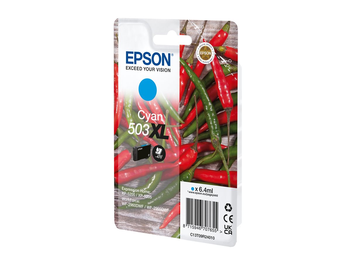 Epson 503XL - XL - azul cyan - original - tinteiro
