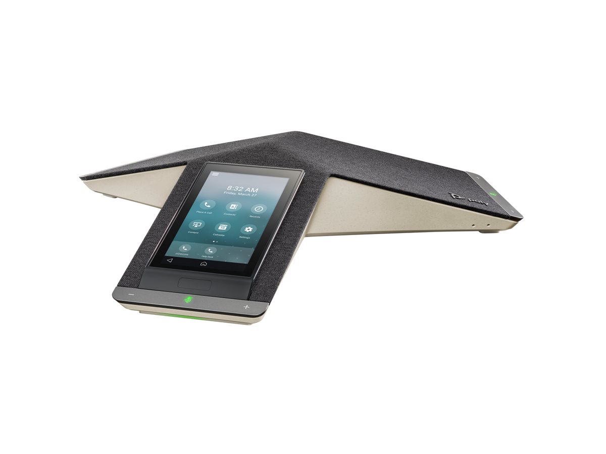 Poly Trio C60 NR - Telefone de conferência VoIP - com interface Bluetooth com identificação do chamador/chamada em espera - IEEE 802.11a/b/g/n (Wi-Fi) / Bluetooth 4.2 - 5 vias capacidade de chamada - SIP, SRTP, SDP - 3 linhas - preto - Replaces Poly