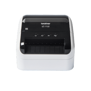 Brother QL-1100c - Impressora de etiquetas - térmico direto - Rolo (10,36 cm) - 300 x 300 ppp - até 69 etiquetas/min - USB 2.0 - cortador - preto brilhante, branco