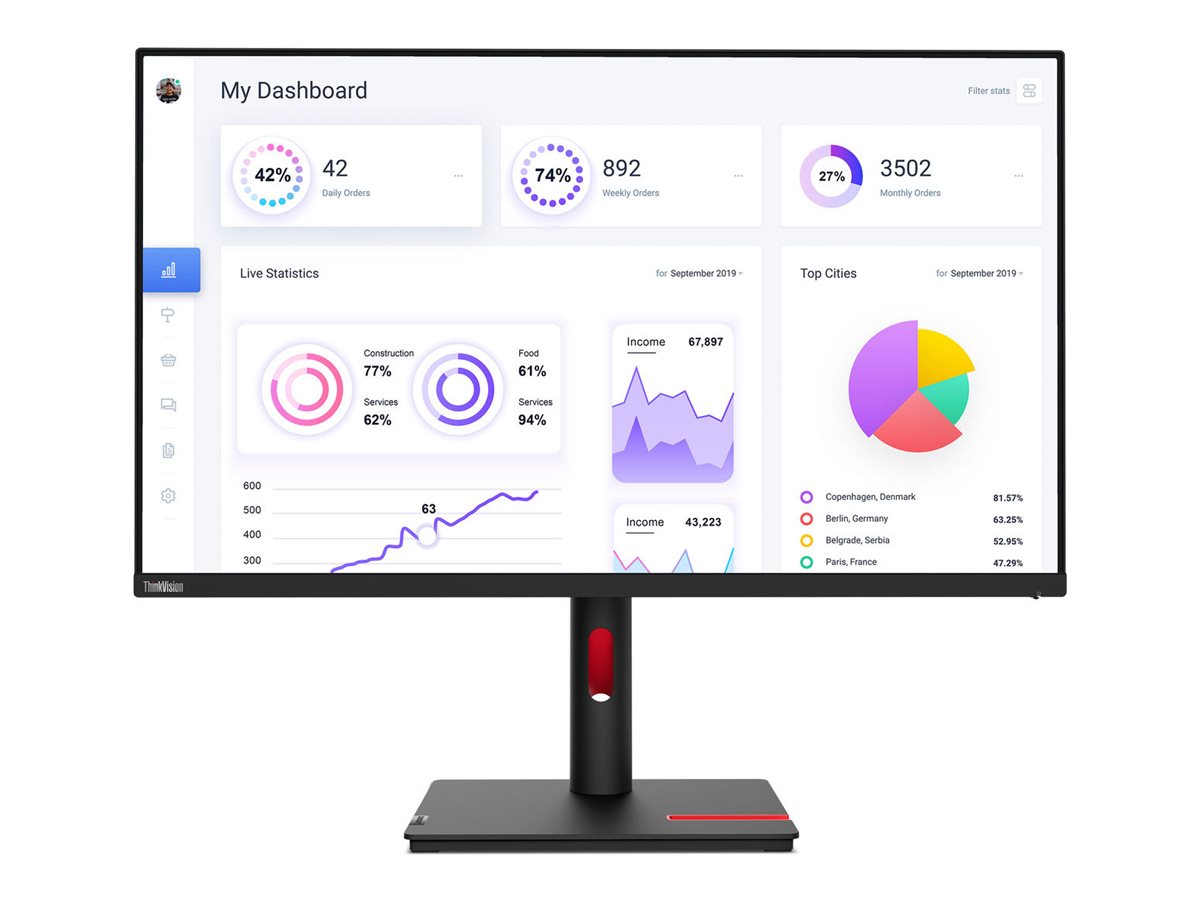 Lenovo ThinkVision T32p-30 - monitor LED - 4K - 31.5" - Image 2