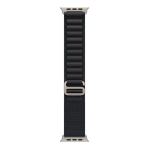 Apple - Laço para relógio inteligente - 49 mm, acabamento em titânio natural - tamanho Médio - preto - para Watch Hermès Series 9, SE 3, Series 10, Series 11, Series 8, Series 9, Ultra 2, Ultra 3
