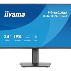 iiyama ProLite XB2496HSC-B1 - Monitor LED - 24" (23.8" visível) - 1920 x 1080 Full HD (1080p) @ 144 Hz - IPS - 300 cd/m² - 1500:1 - 3 ms - HDMI, USB-C - altifalantes - preto, mate