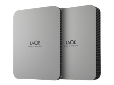 LaCie Mobile Drive STLP1000400 - Disco rígido - 1 TB - externa (portátil) - USB 3.2 Gen 1 (USB C conector) - cinzento escovado