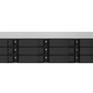 QNAP TS-1232PXU-RP - Servidor NAS - 12 baias - montável em bastidor - SATA 6Gb/s - RAID (expansão de disco rígido) 0, 1, 5, 6, 10, 50, 60, JBOD - RAM 4 GB - Gigabit Ethernet / 2.5 Gigabit Ethernet / 10 Gigabit Ethernet - iSCSI assistência - 2U