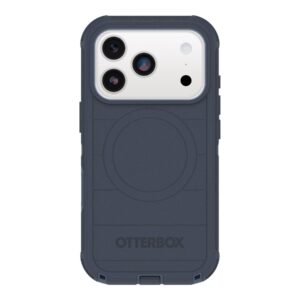 OtterBox Defender Series Pro - Tampa posterior para telemóvel - resistente - compatibilidade MagSafe - policarbonato, elastómero termoplástico (TPE), silicone, espuma visco-elástica - sentimento azul - para Apple iPhone 17 Pro
