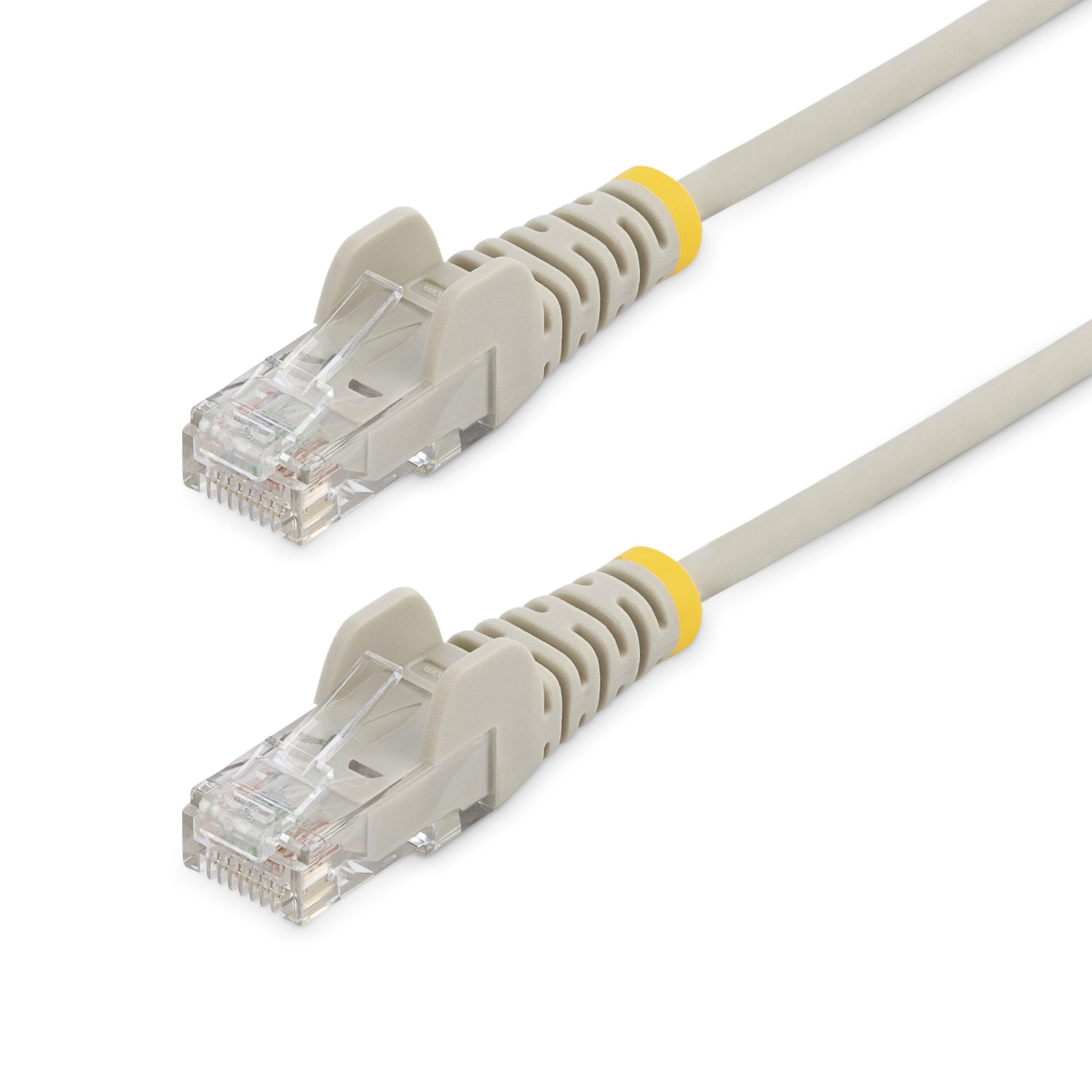 StarTech.com 2.5m Slim LSZH CAT6 Ethernet Cable, 10 Gigabit Snagless RJ45 100W PoE Patch Cord, CAT 6 10GbE UTP Network Cable w/Strain Relief, Grey, ETL, Low Smoke Zero Halogen - Category 6 - 28AWG (N6PAT250CMGRS) - Cabo patch - RJ-45 (M) para RJ-45 (