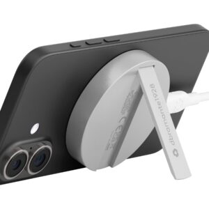 dbramante1928 re-charge - Base de carregamento sem fios - with stand, with Qi2 - ALU - 25 Watt - 2 A (magnético)