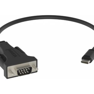 USB C to Serial RS232 adaptor -works with mac and PC - installed as standard com port - 480 mbps - voltage to 5v - supports all data signals - USB A 2.0 (m) to 9-pin d-sub (m) - driver on USB adaptor - black