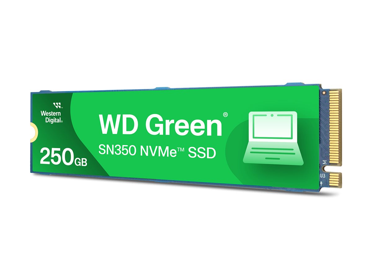 WD Green SN350 NVMe SSD WDS250G2G0C-00CDH0 - SSD - 250 GB - interna - M.2 2280 - PCIe 3.0 x4 (NVMe)