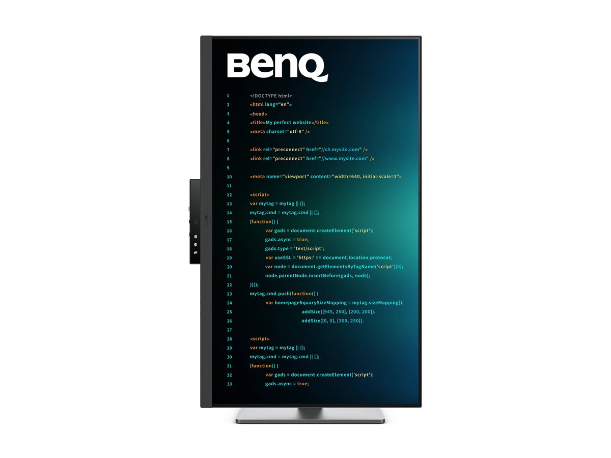 BenQ Programming RD320U - Monitor LED - 32" (31.5" visível) - 3840 x 2160 4K @ 60 Hz - IPS - 400 cd/m² - 2000:1 - DisplayHDR 400 - 5 ms - 2xHDMI, DisplayPort, USB-C - altifalantes