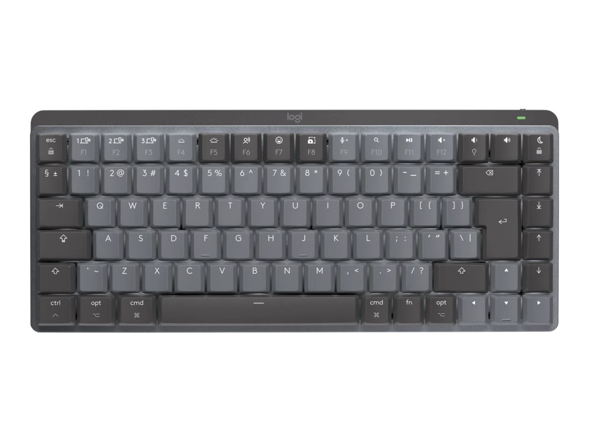 Logitech Master Series MX Mechanical Mini for Mac - teclado - QWERTY - Padrão internacional americano - cinzento espaço Dispositivo de entrada