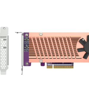 QNAP QM2-2P-384A - Controlador de memória - PCIe 3.0 - baixo perfil - PCIe 3.0 x8 - para QNAP QGD-1600