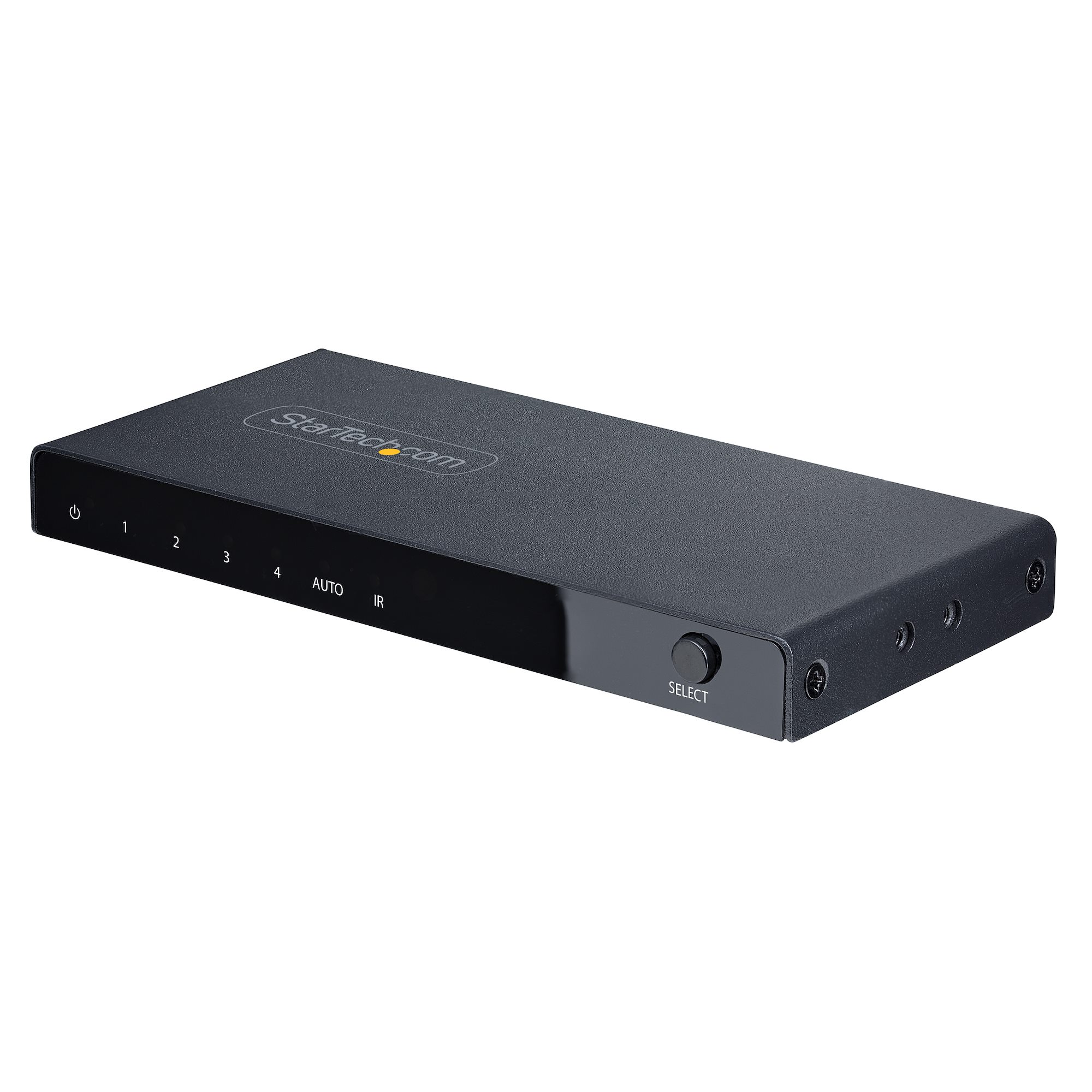 StarTech.com 4-Port 8K HDMI Switch, HDMI 2.1 Switcher 4K 120Hz HDR10+, 8K 60Hz UHD, HDMI Switch 4 In 1 Out, Auto/Manual Source Switching, Remote Control and Power Adapter Included - 7.1 Channel Audio/eARC (4PORT-8K-HDMI-SWITCH) - Interruptor de vídeo
