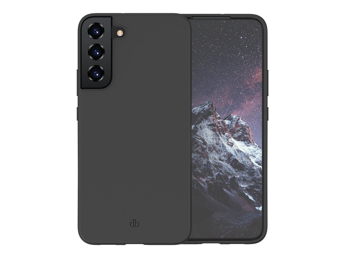 dbramante1928 Costa Rica - Tampa posterior para telemóvel - silicone, plástico reciclado - preto noite - para Samsung Galaxy S22