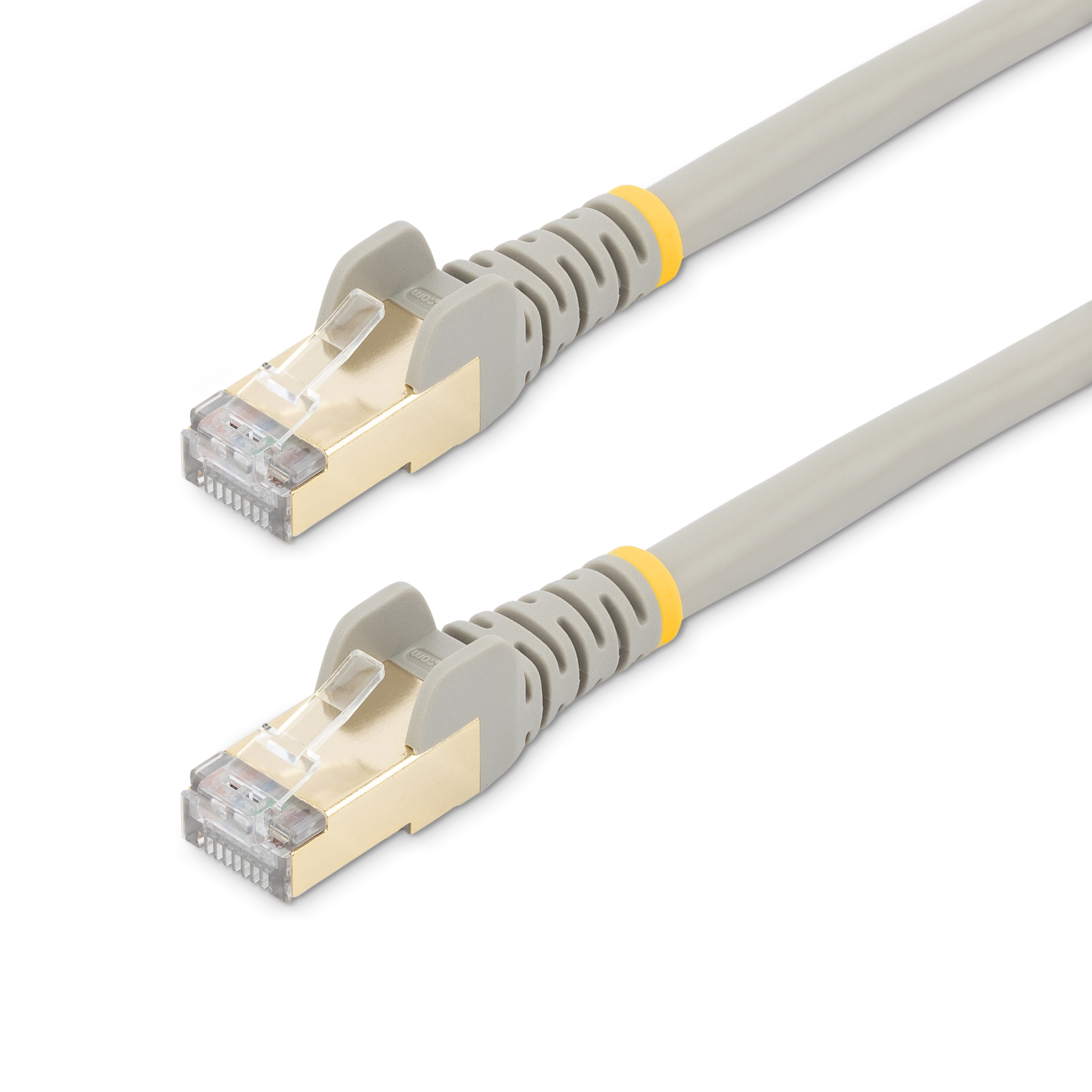 StarTech.com 10m CAT6A Ethernet Cable, 10 Gigabit Shielded Snagless RJ45 100W PoE Patch Cord, CAT 6A 10GbE STP Network Cable w/Strain Relief, Grey, UL Certified Wiring/TIA - Category 6A - 26AWG (6ASPAT10MGR) - Cabo patch - RJ-45 (M) para RJ-45 (M) - - Image 4