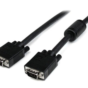 StarTech.com 15m Coax High Resolution Monitor VGA Cable HD15 M/M - Cabo VGA - HD-15 (VGA) (M) para HD-15 (VGA) (M) - 15 m - moldado - preto