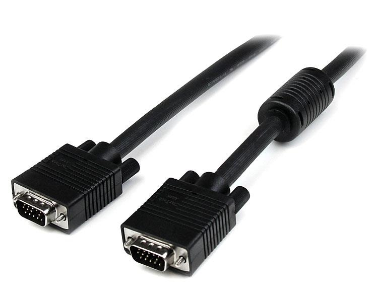 StarTech.com 15m Coax High Resolution Monitor VGA Cable HD15 M/M - Cabo VGA - HD-15 (VGA) (M) para HD-15 (VGA) (M) - 15 m - moldado - preto