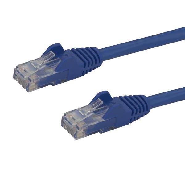 StarTech.com 7m CAT6 Ethernet Cable, 10 Gigabit Snagless RJ45 650MHz 100W PoE Patch Cord, CAT 6 10GbE UTP Network Cable w/Strain Relief, Blue, Wiring is UL Certified/TIA - Category 6 - 24AWG (N6PATC7MBL) - Cabo patch - RJ-45 (M) para RJ-45 (M) - 7 m