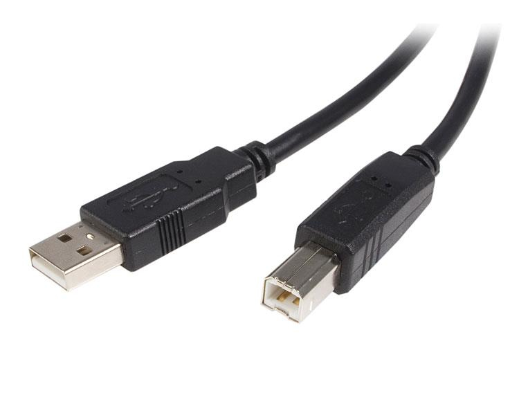 StarTech.com 3m USB 2.0 A to B Cable M/M - Cabo USB - USB (M) para USB Tipo B (M) - USB 2.0 - 3 m - preto