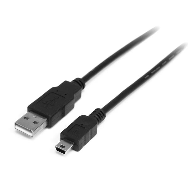 StarTech.com 2m Mini USB 2.0 Cable A to Mini B M/M - Cabo USB - USB (M) para mini USB Tipo B (M) - USB 2.0 - 2 m - preto