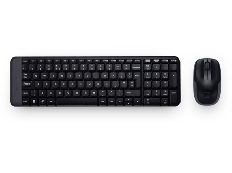 Logitech Wireless Combo MK220 - Conjunto de teclado e rato - sem fios - 2.4 GHz - Português