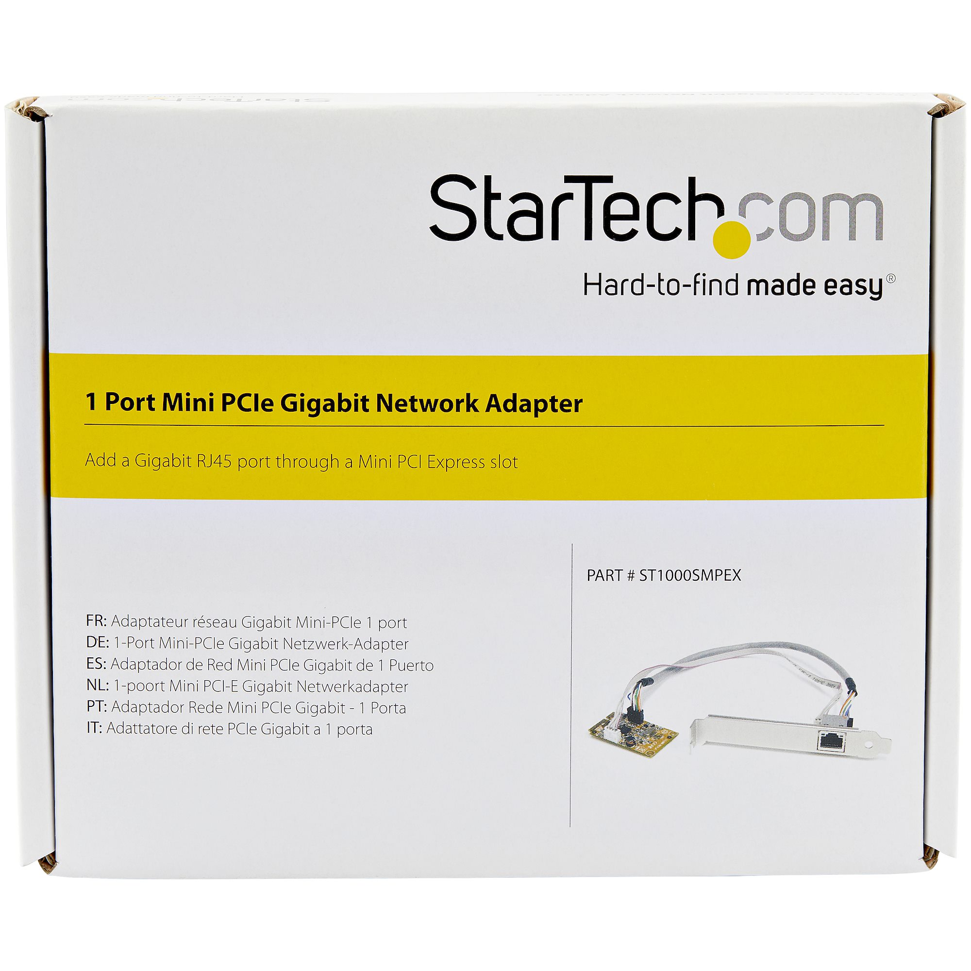 StarTech.com Mini PCIe Card - 10/100/1000Mbps RJ45 Port - IEEE 802.3 - Jumbo Frame - Network Card (ST1000SMPEX) - Adaptador de rede - PCIe Mini Card - Gigabit Ethernet - Image 5