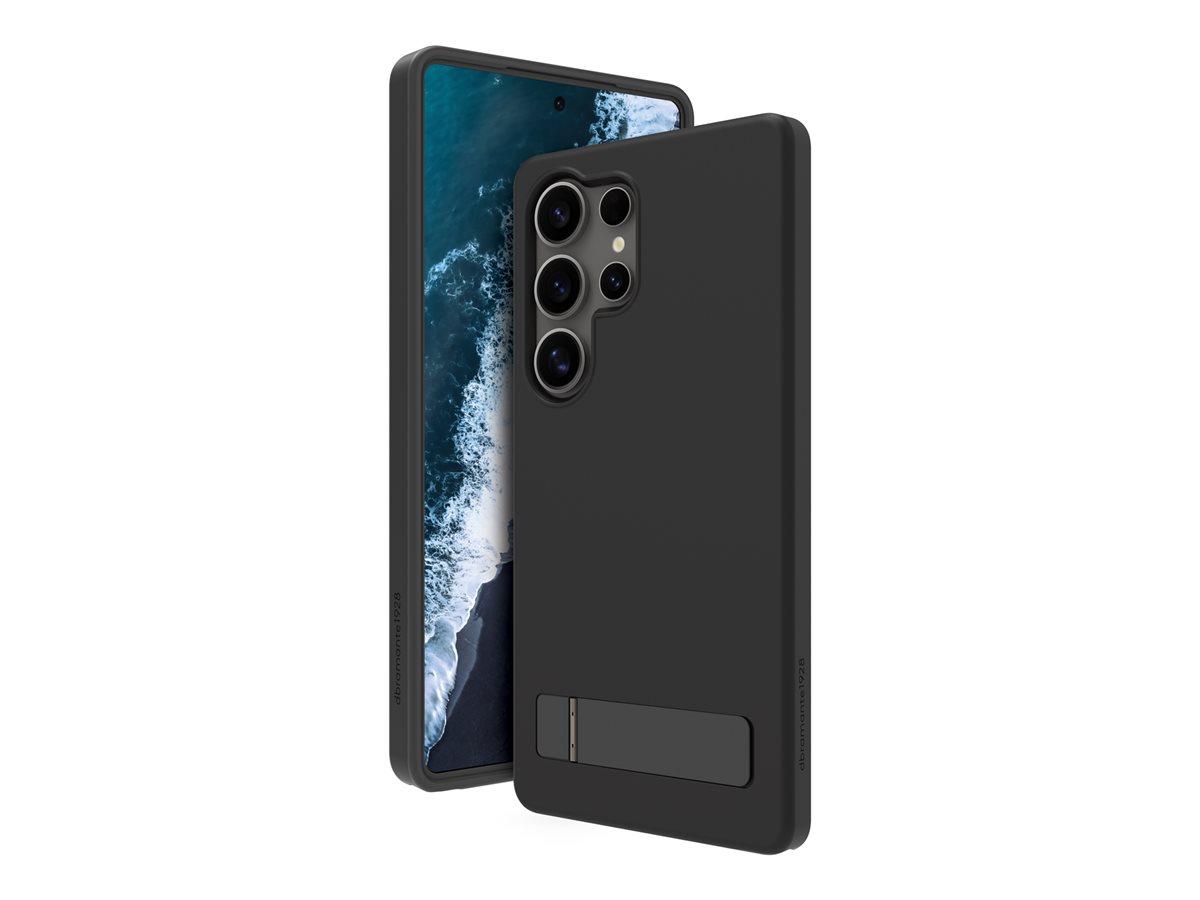 dbramante1928 Iceland Pro Qi2 - Tampa posterior para telemóvel - suporte de pé - preto - para Samsung Galaxy S25 Ultra