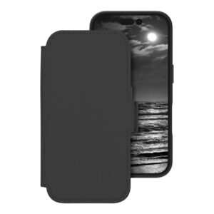 dbramante1928 Lynge - Capa flip cover para telemóvel - ÍCONE - compatibilidade MagSafe - ICON - meia noite - para Apple iPhone 16