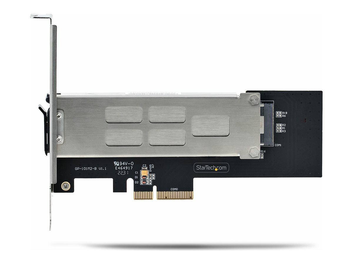 StarTech.com M.2 NVMe SSD to PCIe x4 Mobile Rack/Backplane with Removable Tray for PCI Express Expansion Slot, Tool-less Installation, PCIe 4.0/3.0 Hot-Swap Drive Bay, Key Lock - 2 Keys Included - Adaptador de interface - M.2 - M.2 NVMe Card / PCIe 4