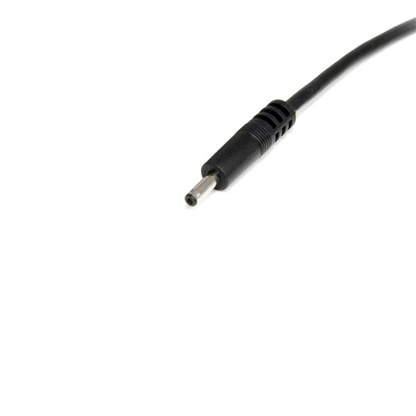 StarTech.com 3 ft. (0.9 m) USB to Type H Barrel 5V DC Power Cable - USB to 3.4mm Power Cable - 5V DC Type H - Black - Bluetooth Charger (USB2TYPEH) - Cabo alimentação / USB - USB (apenas alimentação) (M) para DC jack 3,4 mm (M) - 91 cm - moldado - pr - Image 3