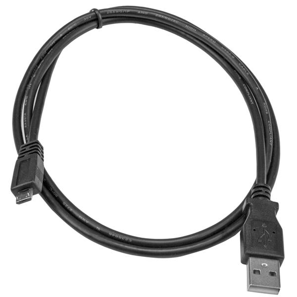 StarTech.com 2m Micro USB Cable A to Micro B Micro USB Cable - Cabo USB - USB (M) para Micro USB Tipo B (M) - USB 2.0 - 2 m - preto - Image 4